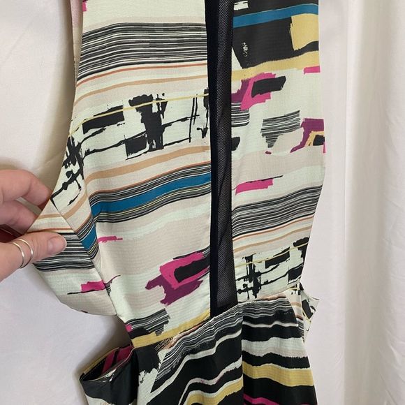 Espaco Fashion stunning full length dress abstract cut outs mesh detail, size M - Picture 5 of 11